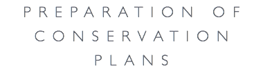 Preparation of Conservation Plans